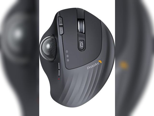 Lot 96-191511 - ProtoArc Wireless Trackball Mouse, EM01 NL Ergonomic Bluetooth Rollerball Thumb Rechargeable Compute...