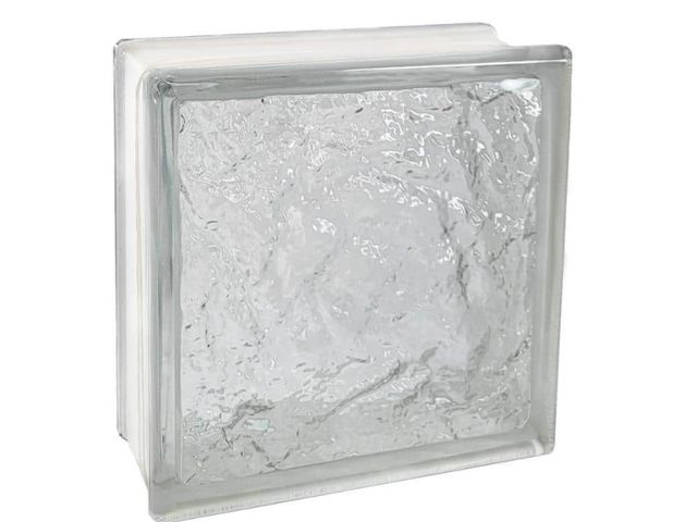 Lot 96-193312 - Seves 3 in. Thick Series 8 in. x 8 in. x 3 in. (10-Pack) Ice Pattern Glass Block (Actual 7.75 x 7.75...