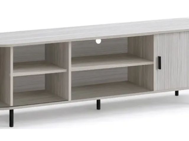 Lot 96-227338 - Costway
TV Stand for 80 Inch TVs Mid Century Modern Entertainment Center with Fluted Sliding Doors
N...