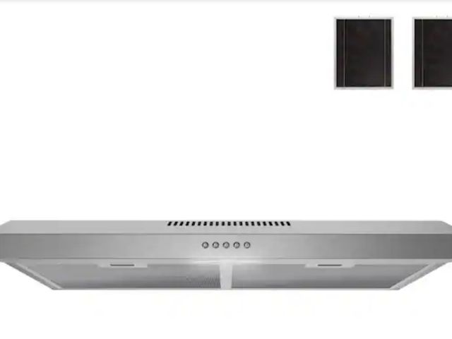 Lot 96-179643 - Streamline
30 in. 80 CFM Anapo Ductless Under Cabinet Range Hood in Brushed Steel, Mesh Filters, Pus...