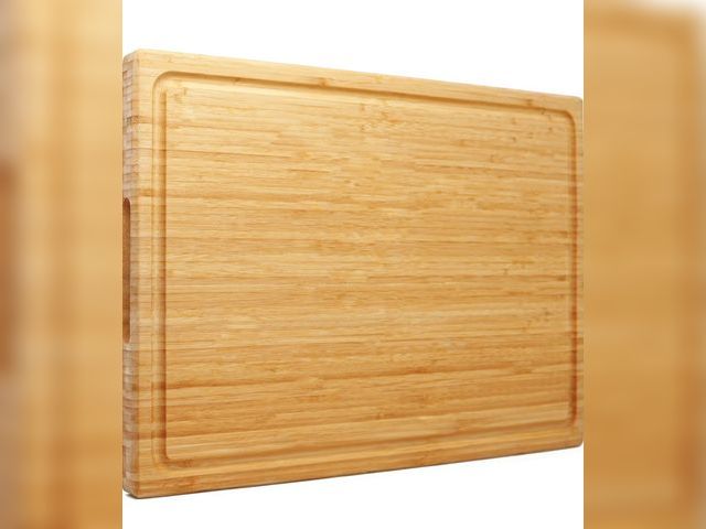 Lot 96-181051 - Utoplike Extra Large XXXL Bamboo Cutting Board 24 x16 Inch, Largest Wooden Butcher Block for Turkey,...