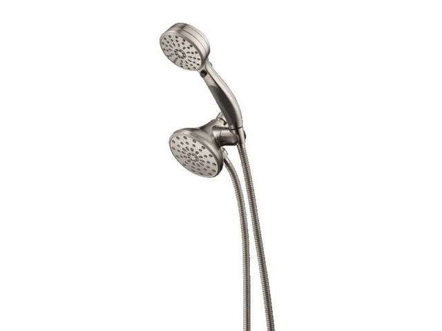 Lot 96-159840 - Delta Universal Showering Components ActivTouchÂ® Hand Shower / Shower Head Combo Pack in Stainless ...