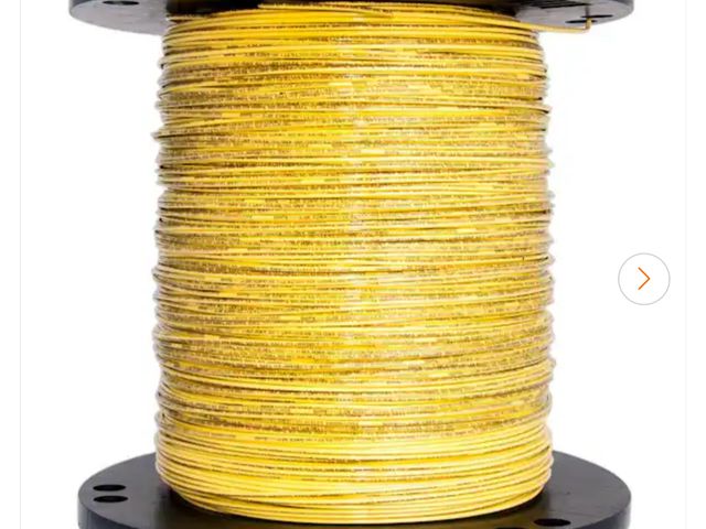 Lot 96-180623 - 14 Yellow Solid CU THHN Wire
Length Unknown 
Appears Unused