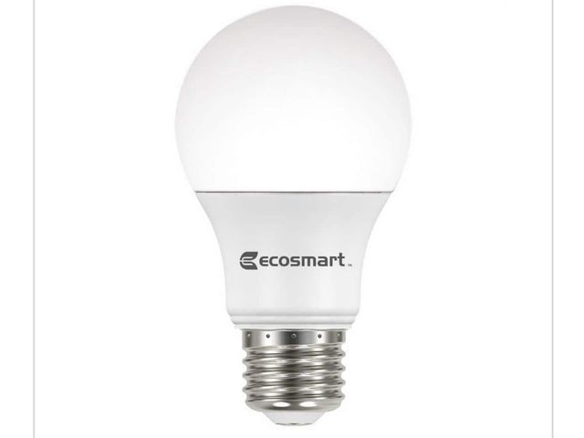 Lot 96-164821 - 3 boxes of EcoSmart 40-Watt Equivalent A19 Dimmable LED Light Bulb Bright White (4-Pack) New