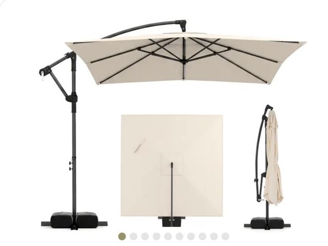 Lot 96-227434 - Costway
8 x 8 FT Offset Cantilever Patio
Umbrella Square Hanging Outdoor Market Umbrella with 360° R...