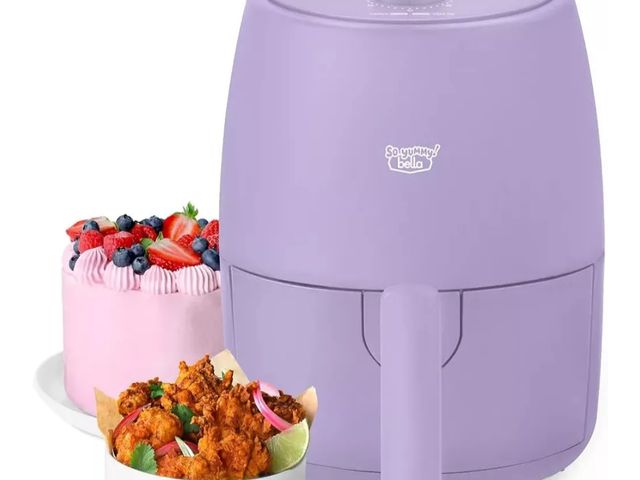 Lot 96-175751 - So Yummy by Bella 2qt Air Fryer 1200W Electric Small Air Fryer, Compact Airfryer for Healthy Cooking...