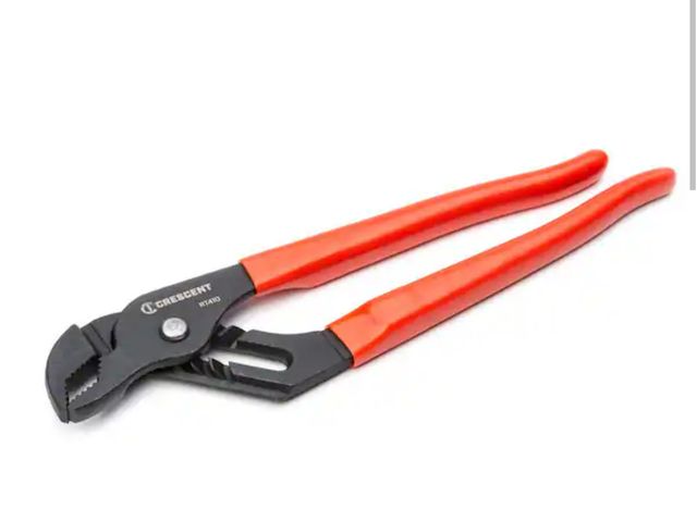 Lot 96-181837 - Crescent 12 in. V- Jaw Black Oxide Tongue and Groove Pliers with Dipped Grips lightly used untested