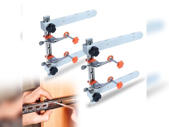 Lot 96-173882 - RUITOOL Drawer Slide Jig with Toggle Clamp &amp; Magnetic Arm - Precision Cabinet Drawer Jig Tool wi...
