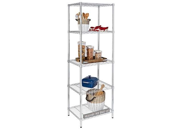 Lot 96-170557 - 5-tier chrome shelving unit
Open appears unused
