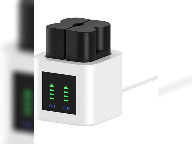 Lot 96-191028 - 2 Pack for Ring Battery, 6040mAh Replacement Battery with Charger Station for Ring Video Doorbell 2/...