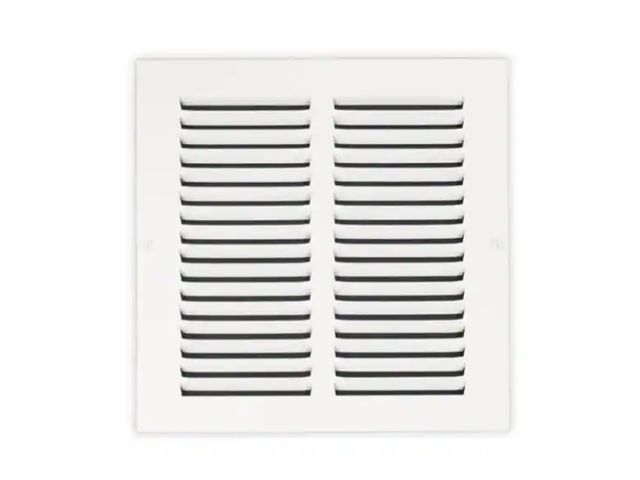 Lot 96-227691 - Bundle of 4 Everbilt 8 in. x 8 in. Steel Return Air Grille in White New