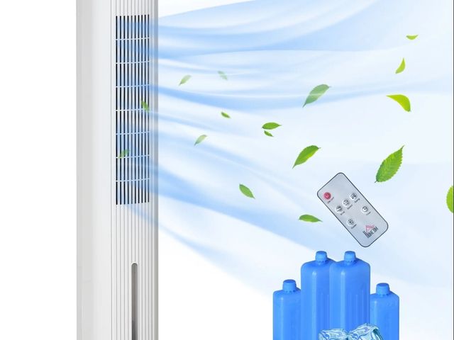 Lot 96-160355 - HOMCOM 42" 3-In-1 Evaporative Air Cooler with Water Tank, Ice Cooling Fan with Humidifier, 52° Oscil...