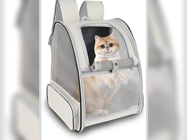 Lot 96-174624 - Cat Backpack Carrier,Pet Carrier Airline Approved for Small Dog Cat Puppy Kitten Bunny,Ventilated Me...
