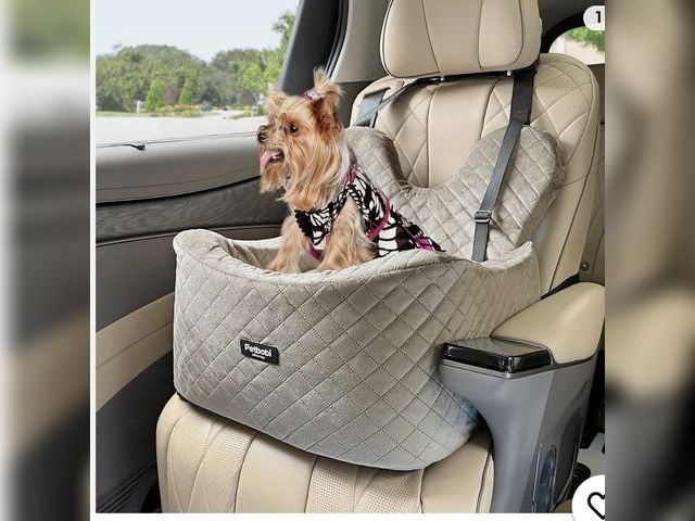 Lot 96-198953 - Petbobi Dog Car Seat for Small Dogs - Premium Booster Sightseeing Sofa Seat for Pet up to 25 lbs - E...