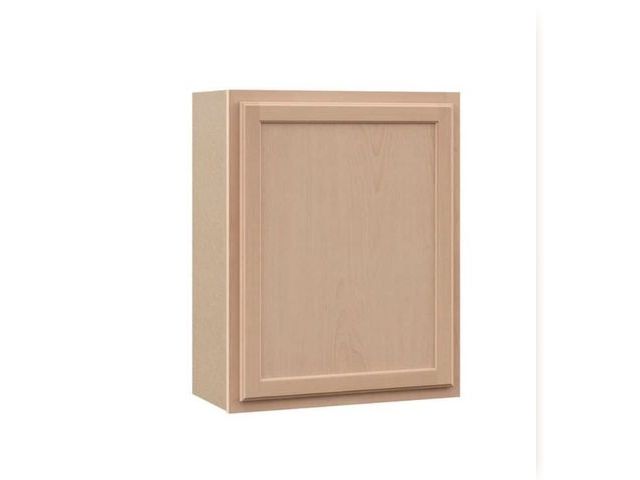 Lot 96-213989 - Hampton Bay Recessed Panel 24 in. W × 12 in. D × 30 in. H Assembled Wall Kitchen Cabinet in Unfinish...