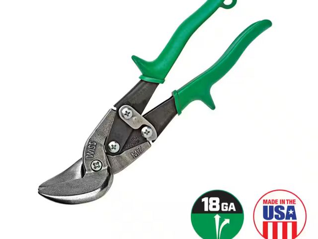 Lot 96-191779 - Crescent Wiss 9-1/4 in. Compound Action Offset Straight and Right Cut Aviation Snips Used