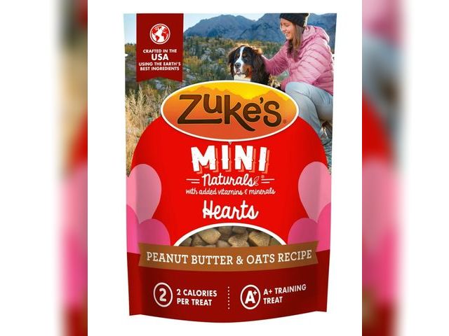 Lot 96-159292 - Zuke’s Mini Naturals Soft Dog Treats for Training, Valentine Dog Treats Hearts, Peanut Butter and Oa...