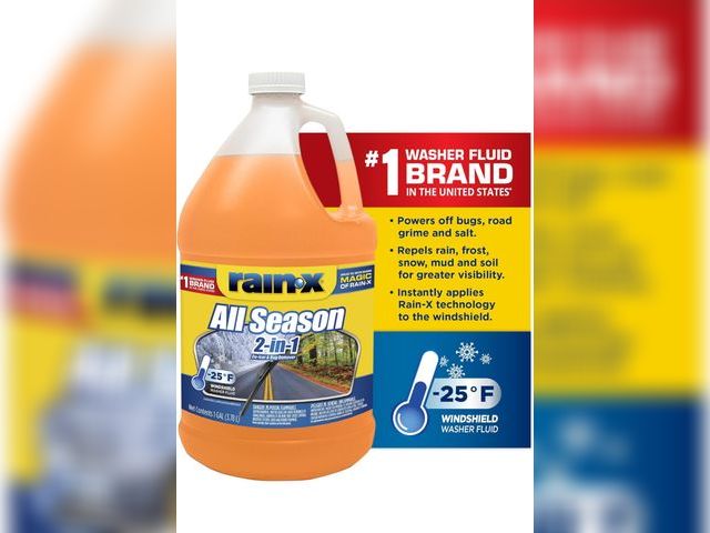 Lot 96-211796 - Rain-X All Season -25°F 2-in-1 De-Icer &amp; Bug Remover Windshield Washer Fluid - 1 Gallon
New