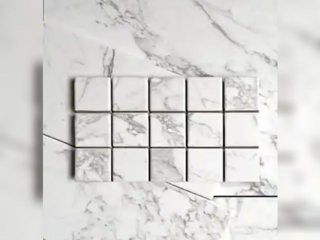 Lot 96-182458 - Marazzi EpicClean Milton Arabescato Marble 12 in. x 12 in. Glazed Ceramic Mosaic Tile (10 sq. ft. /C...