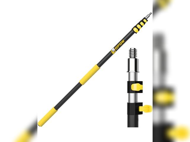Lot 96-176429 - 4.5-18 FT Telescopic Extension Pole, Multi-Purpose Aluminum Alloy Telescoping Rod with Flip-Lock Des...