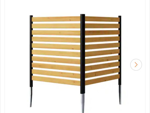 Lot 96-165137 - Decorative Wood Slat Screen Panel May vary from stock image exact model unknown, new