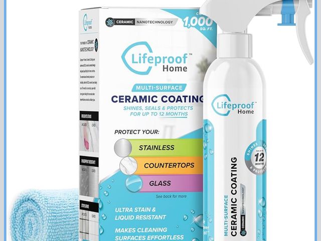 Lot 96-197475 - Lifeproof Ceramic Coating Spray Kit - Shine, Seal &amp; Protect Kitchen &amp; Bath Surfaces, Repels ...