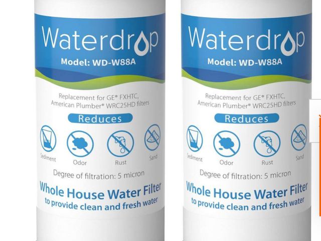 Lot 96-191683 - FXHTC Whole House Water Filter, 10 in. x 4.5 in. 5 Micron, Replacement for GE FXHTC,GXWH40L,Culligan...
