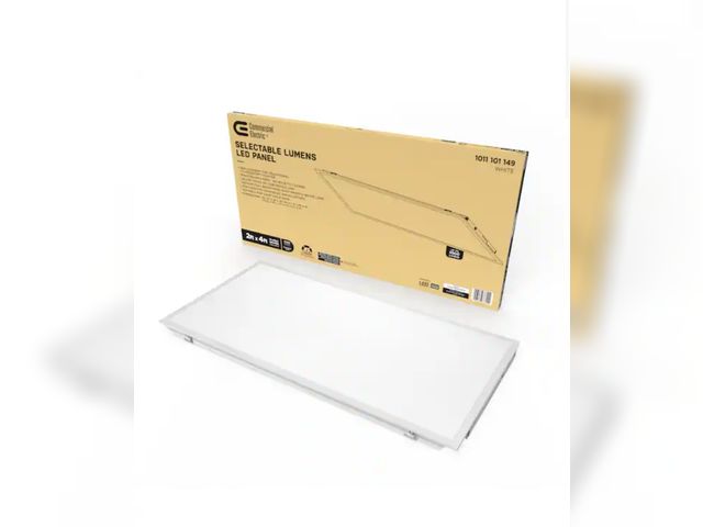 Lot 96-170744 - Commercial Electric
1-Pack 2 ft. x 4 ft. 500 Watt Equivalent Integrated LED White Troffer Light 3 CC...
