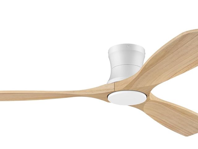 Lot 96-210096 - 52inch Wood Ceiling Fans with Lights and Remote,Low Profile Modern Ceiling Fan with Light,Outdoor In...