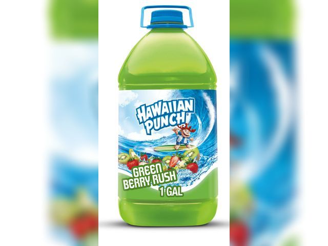 Lot 96-164491 - Hawaiian Punch Green Berry Rush, Juice Drink, 1 gal bottle EXP 11/25 New