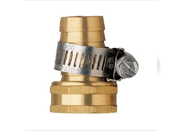 Lot 96-164633 - Bundle of 5 Orbit 5/8 in. Metal Female Hose-Coupling Repair Mender with Stainless Steel Clamp Hose a...