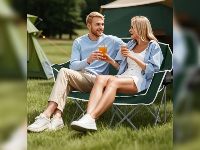 Lot 96-227560 - Costway
Duo Camping Chair Portable Oversized Loveseat with Armrests and Cup Holders
Open box 
Appear...