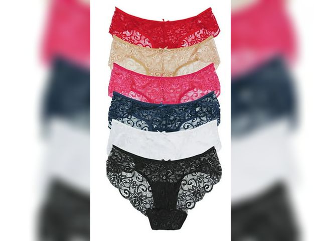 Lot 96-178629 - Lace Panties Cotton Underwear for Women Plus Size Cheeky Panties for Women Hipster 6 pack
New 
Size ...