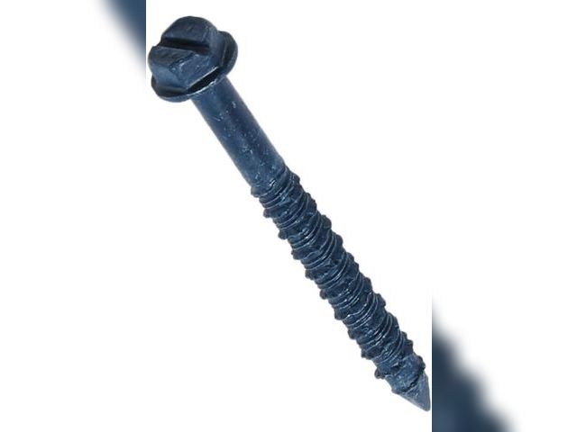 Lot 96-164605 - ITW Brands 24325 1/4" x 2.25", Steel, Hex Washer Head Concrete Anchors, Silver New