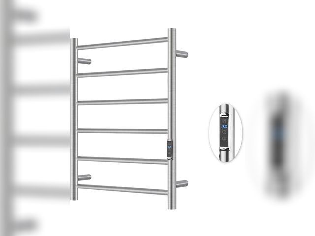 Lot 96-173708 - Heated Towel Racks for Bathroom, Wall Mounted Electric Towel Warmer Racks with Timer &amp; Temperatu...