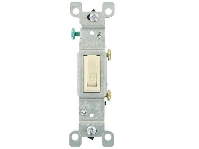 Lot 96-163541 - Leviton 15 Amp Single-Pole Toggle Switch, Light Almond (10-Pack) 1451-2TM
New