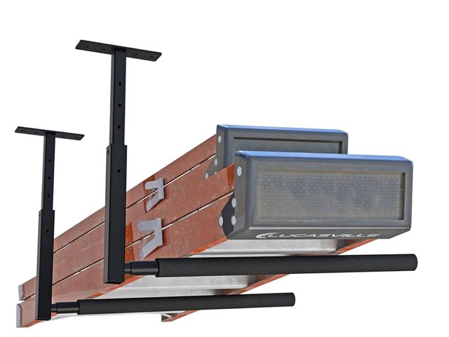 Lot 96-170866 - Adjustable Ladder Ceiling Rack, Kayak Overhead Garage Storage Rack, Garage Ceiling Storage for Kayak...