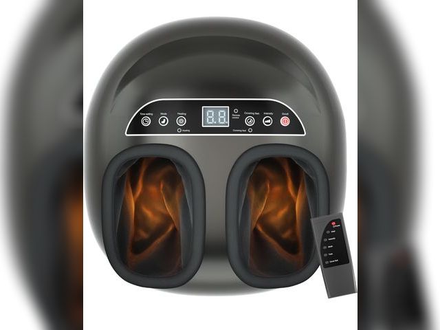 Lot 96-164342 - Foot Massager Machine with Heat,Shiatsu Foot Massager Home with Air Compression,Adjustable Electric ...
