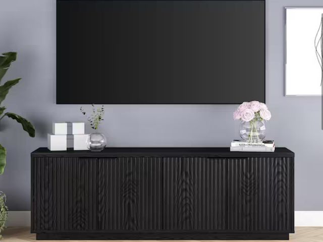 Lot 96-173061 - Meyer&amp;Cross
Mansfield 70 in. Black Grain TV Stand Fits TV's up to 78 in.
MSRP $314.98
New