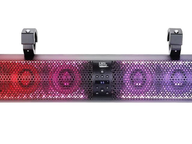 Lot 96-163953 - KEMIMOTO UTV Sound Bar 28 Inch ATV Soundbar 4X Subwoofers LED Party Lights Bluetooth Golf Cart Sound...