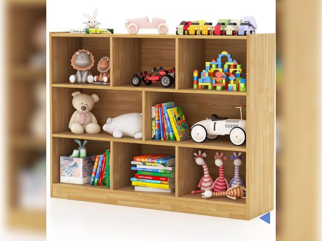 Lot 96-227796 - Costway 3-tier Open Bookcase 8-Cube Bookshelf Storage Display Cabinet New MSRP $159