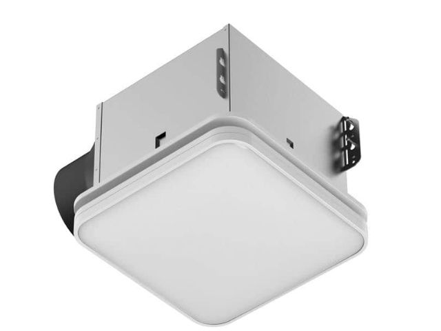 Lot 96-175256 - Commercial Electric 80 /110 CFM Ceiling Mount Room Side Installation
Square Bathroom Exhaust Fan wit...