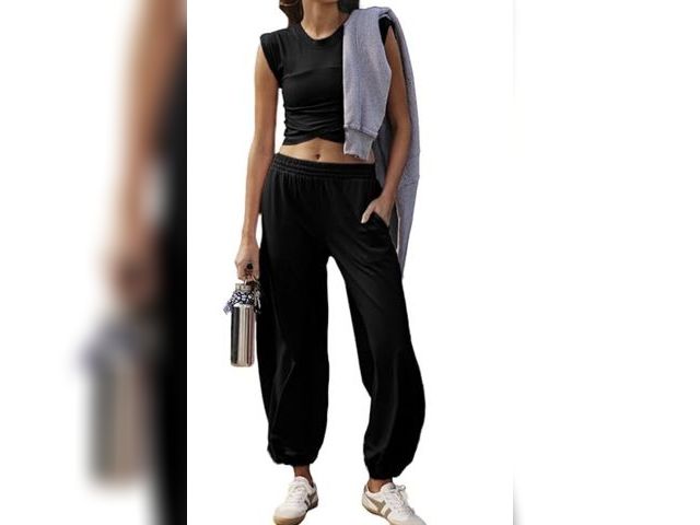 Lot 96-180147 - Hixiaohe Womens Fashion 2 Piece Outfits Crop Tops Size XL

New