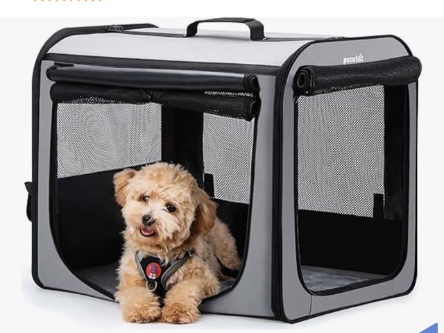 Lot 96-181449 - Dog Car Carrier Light Weight, Dog Carrier for Car Easy to Assemble, Dog Car Crate Portable and Breat...