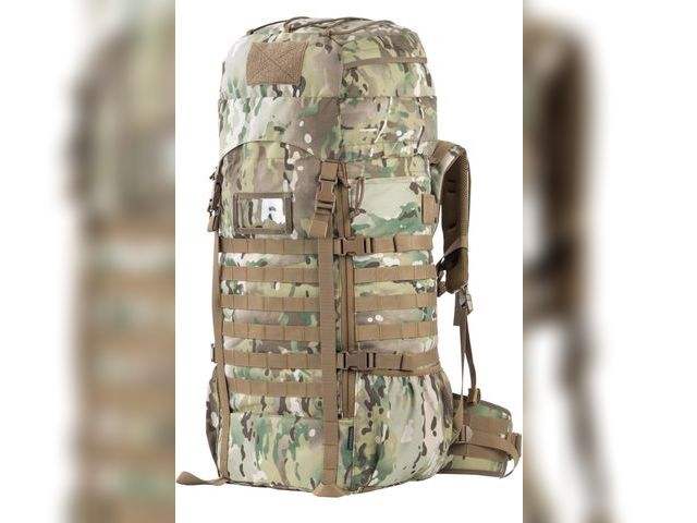 Lot 96-164346 - 75L Tactical Backpack with Internal Frame, MOLLE, and Hydration System MSRP $109.99 New