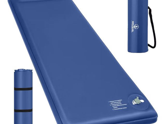 Lot 96-190277 - Memory Sleeping Pad, 3.1" Ultra-Thick Foam Sleeping Mats for Camping, Easy Inflate&amp;Deflate,9.5 R...