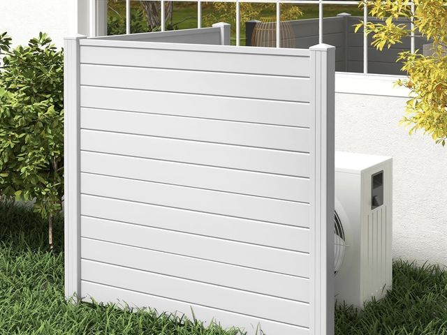 Lot 96-197842 - Giantex Outdoor Privacy Screen 2 Panels, 48''W x 48''H Decorative Air Conditioner Fence, Trash Can E...