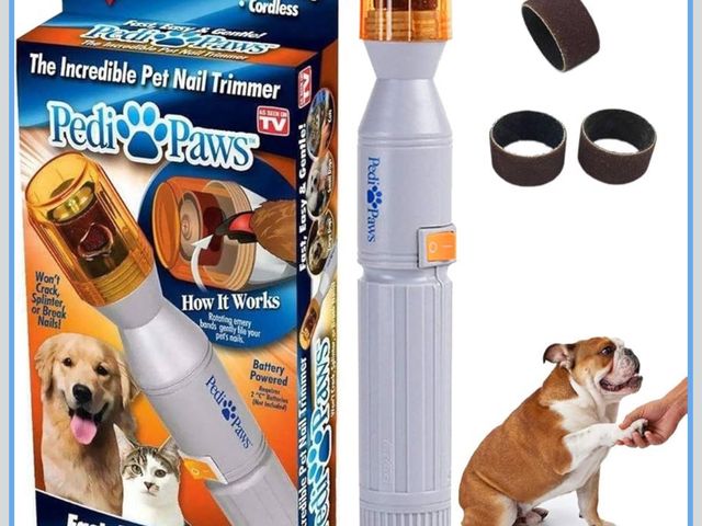 Lot 96-191007 - Ruri's Dog Nail Grinder, Upgraded Version Professional Electric Pet Nail Grinder Trimmer Grooming To...