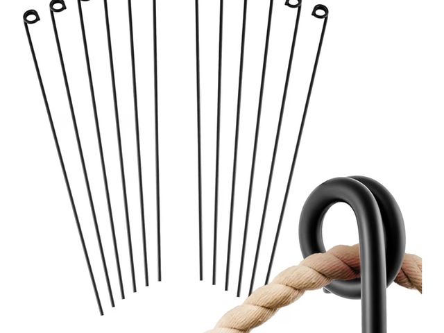 Lot 96-178673 - Single Rope Poles/Stakes for Creating a Rope Border Around Flower Beds, Fence, Trees, Garden, Walkwa...