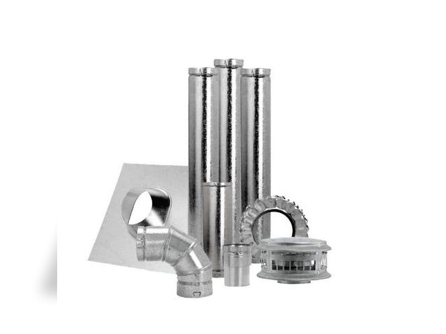 Lot 96-197522 - DuraVent Model BV Type B Gas Vent 4in. Diameter Vertical Kit MSRP $130.36 New